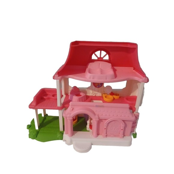 Fisher Price Little People Happy Sounds Home Pink Doll House - Picture 1 of 16
